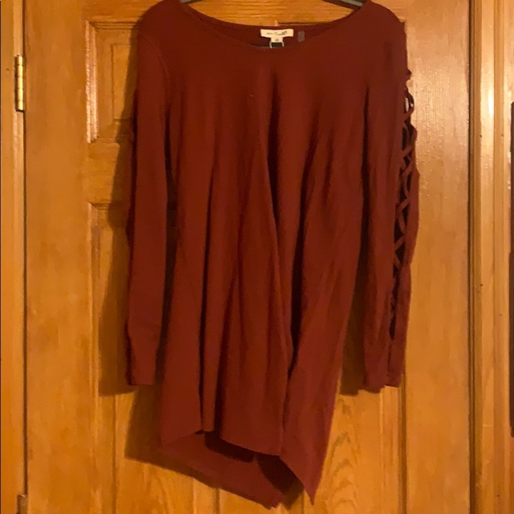 Red blouse